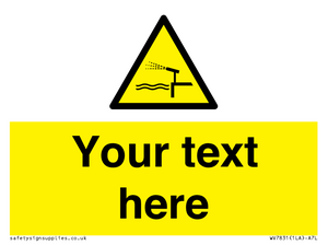 Custom warning water cannon